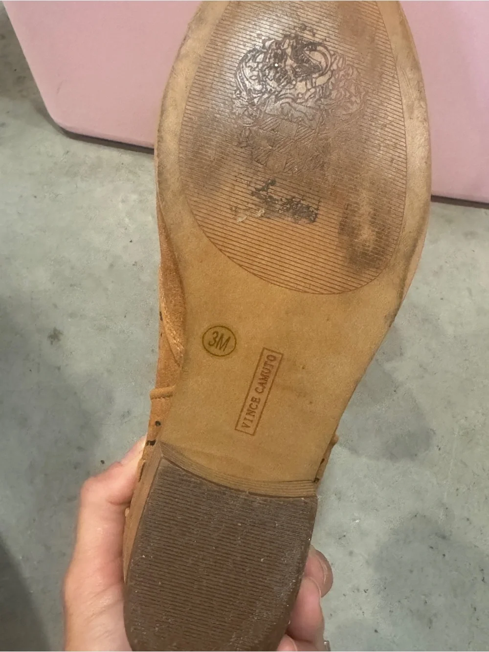 Suede Cutout Ankle Booties in Tan